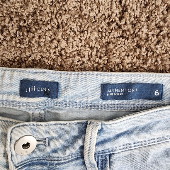 J jill authentic fit slim ankle light blue 6 - Picture 4 of 6